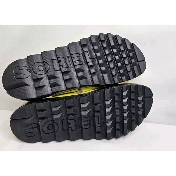 Sorel Roaming Sport Slides Neon Yellow Platform Sandals Size 7.5 - Picture 7 of 8